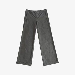 Grey Pinstripe Wide Leg Trouser Pants by Jean Paul Gaultier Femme